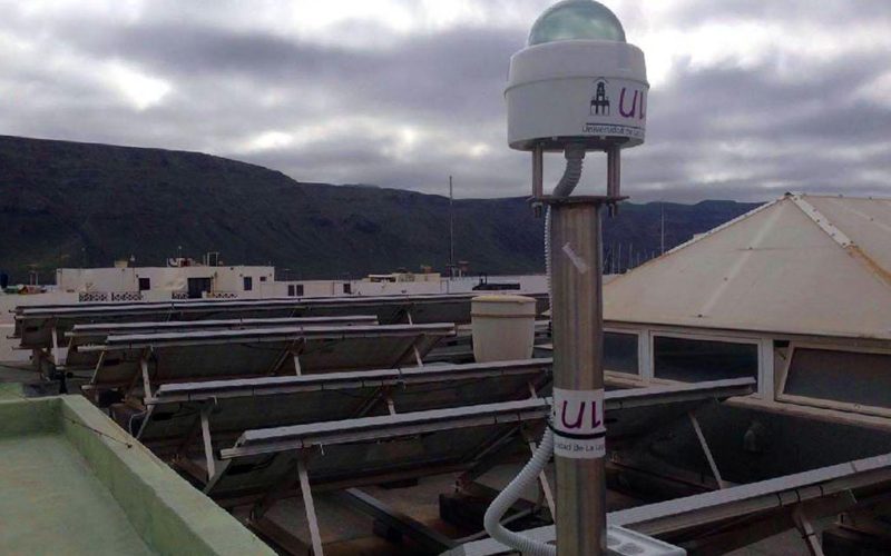 Cámara fotovoltaica en La Graciosa