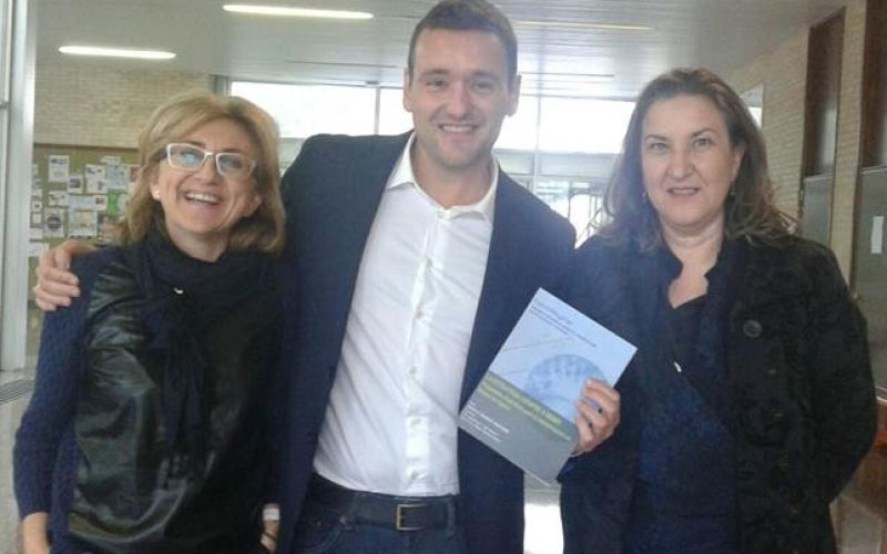Carmen Toledano, Rayco González e Inmaculada Báez.