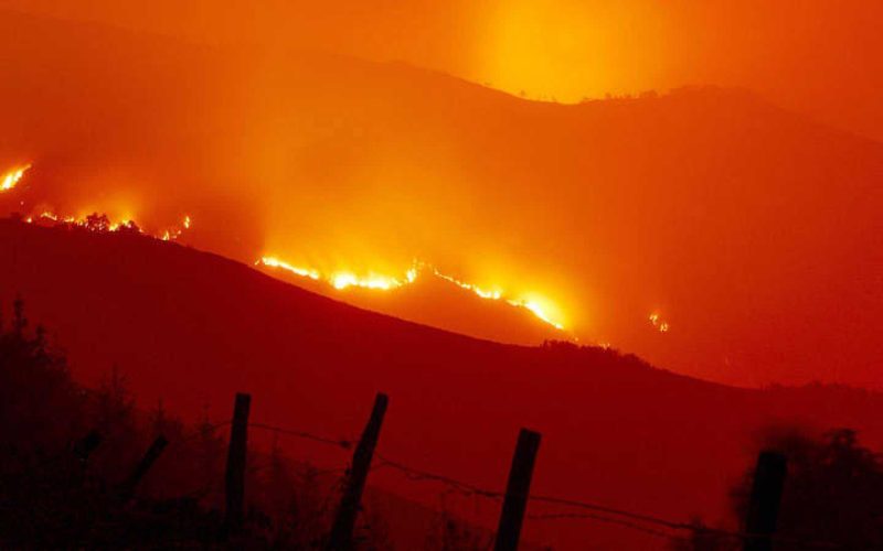 Incendio en el sur de Tenerife