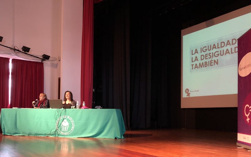 Nuria Varela ayer en el 'Feminario'.
