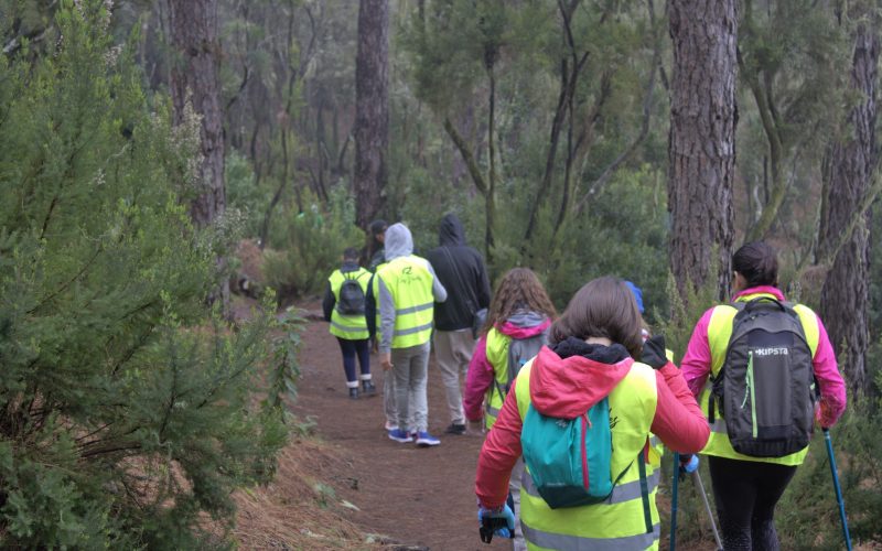 Participantes de la recogida de basura.
