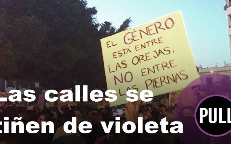 Las calles se tiñen de violeta