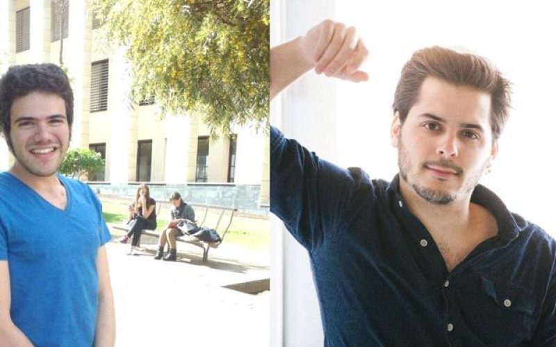 Los estudiantes de Filología Clásica: Carlos Lentijo y Eloi Creus