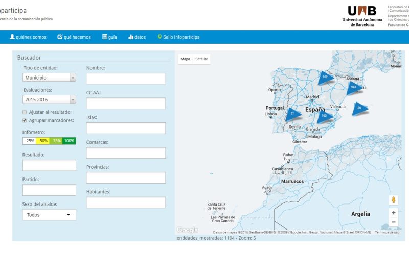 Infoparticipa: calidad y transparencia de la comunicación pública