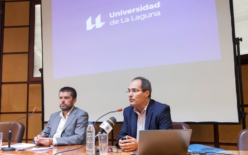 Francisco García y Desiderio Gutiérrez presentan la nueva marca de la ULL