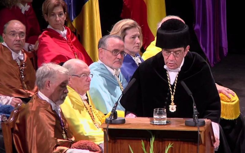 El rector Antonio Martinón en la apertura del curso académico  de la ULL curso 2015-16