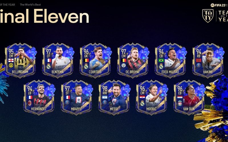 El once del 'Team of the Year' al completo, ya disponible en FIFA 23