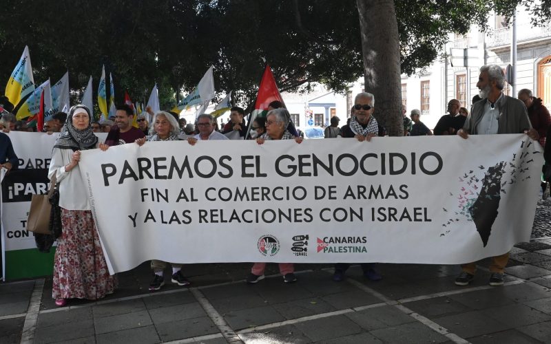 Manifestantes en la plaza Weyler