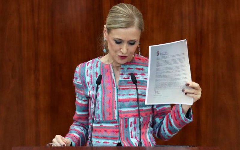 Cristina Cifuentes, presidenta de la Comunidad de Madrid