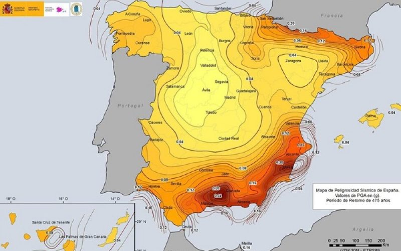 mapa de riesgos sísmicos