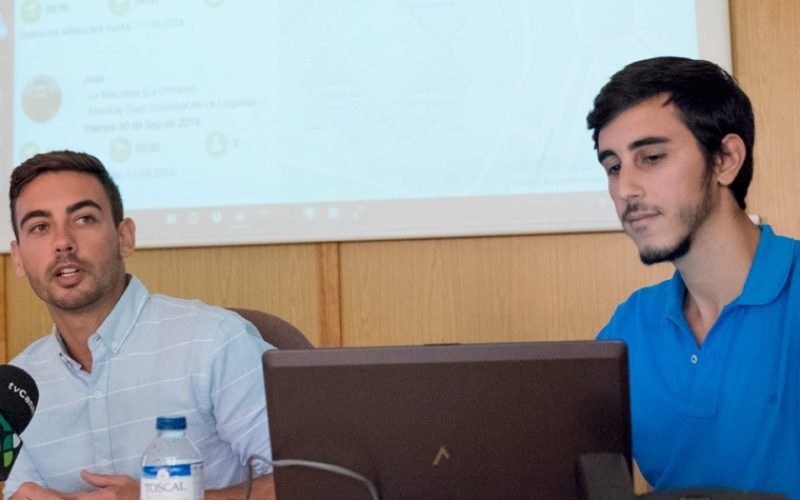 Iradiel García y José Isaac Hernández, desarrolladores del proyecto VíaULL