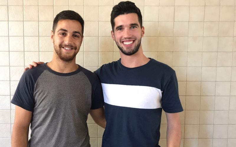 Demetrio Pérez y Eduardo González, jugadores de Preferente y estudiantes de Geografía. en la ULL